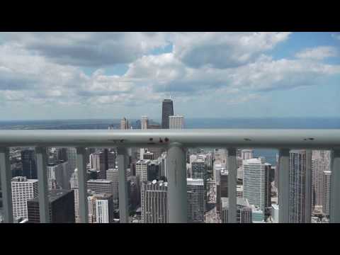 On the roof at Aqua, Lakeshore East, Chicago