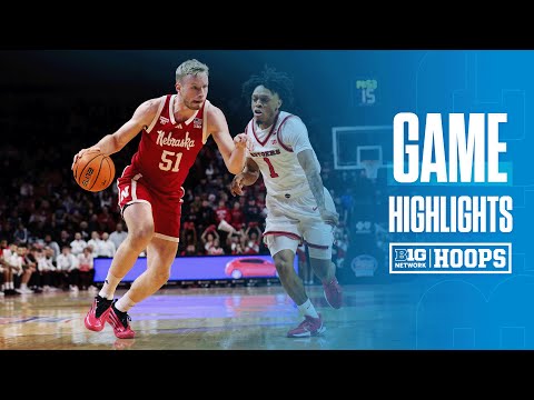 Nebraska at Rutgers | HIGHLIGHTS | Big Ten Men's Basketball | 02/07/2026