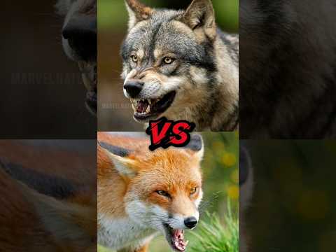 Wolf VS Fox (top 5 comparisons) #shorts