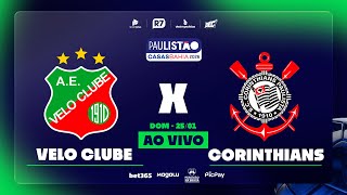 Velo Clube x Corinthians | Paulistão 2026 na RECORD
