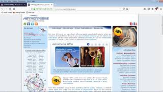 كيف تستخرج خريطتك الفلكية من خلال موقع Astrotheme.com #الفلكي_عمار_الديواني