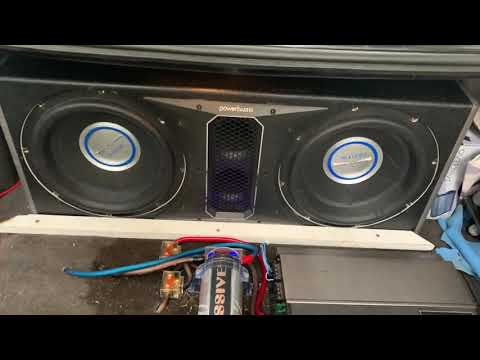 The power acoustik bamf 8000 getting down with ease on the power acoustik GW-124 subs. Barely maxed