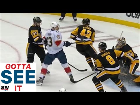 GOTTA SEE IT: Sam Reinhart Scores Amazing Coast-To-Coast Goal By Batting Puck In