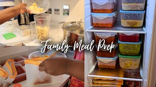All hands on deck! How I prep my family's meals for the month. Raw Vlog