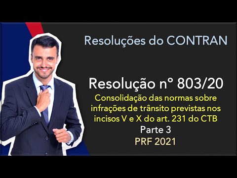 PRF 2020/21 | CTB + Contran Resolutions | Resolution 803/2020 | Traffic Violations | Part 3