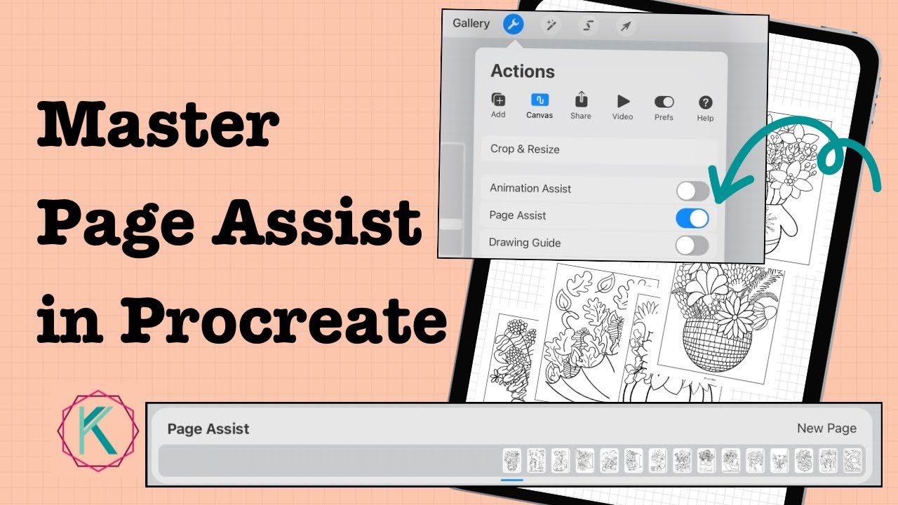 How to use Page Assist in Procreate ~ Master Procreate ~ Learn Everything About Page Assist