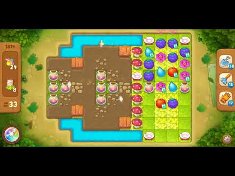 Gardenscapes Level 1814 Walkthrough "No Boosters Used"