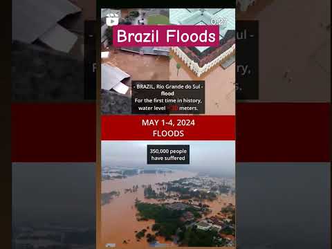 Brazil Floods- Rio Grande do Sul floods #climatechange #disaster #shorts