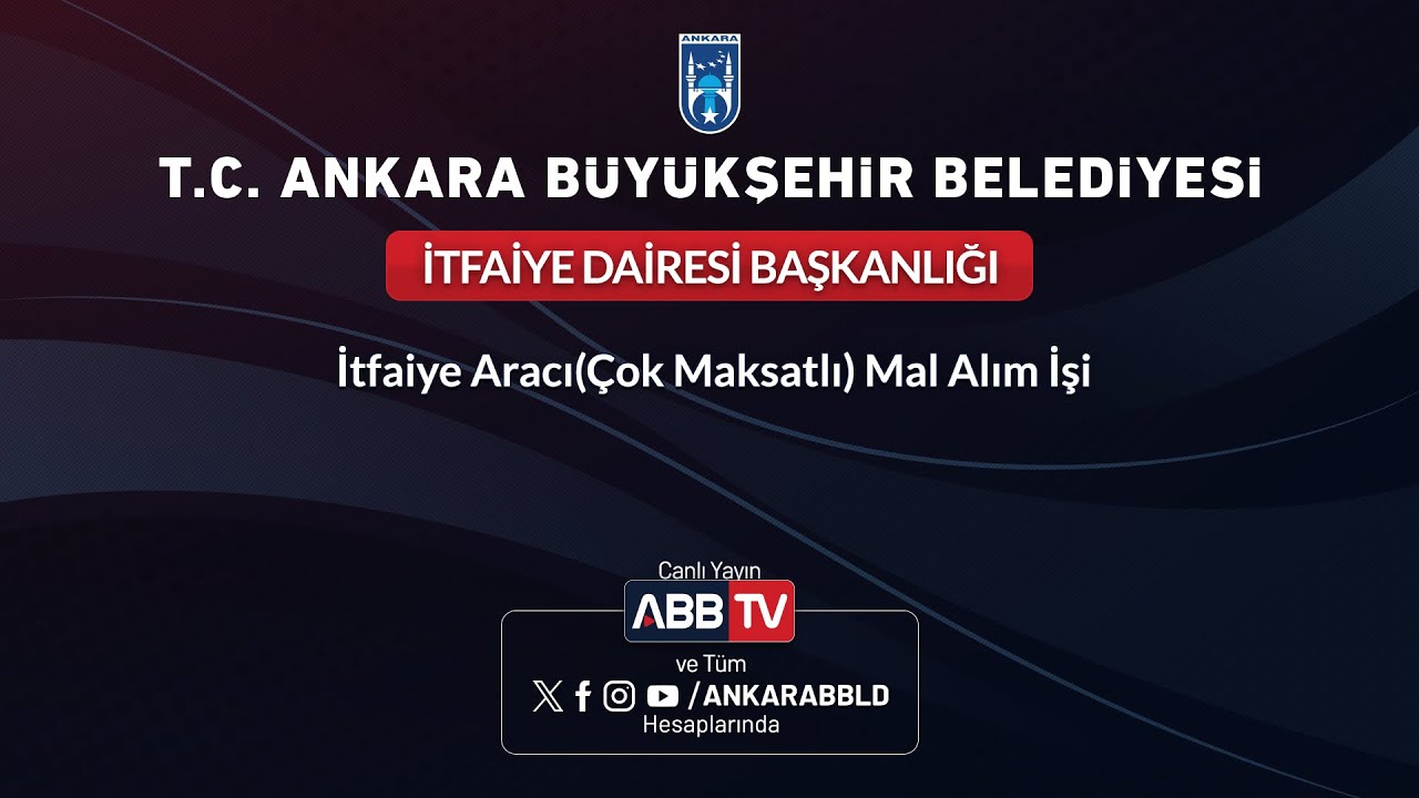 İTFAİYE DAİRESİ BAŞKANLIĞI - İtfaiye Aracı (Çok Maksatlı) Mal Alım İşi