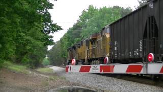 preview picture of video 'Norfolk Southern 153 WB Manifest w/ SD90 & Cool Crew!!! Lithia Springs,Ga 05-02-2013© HD'