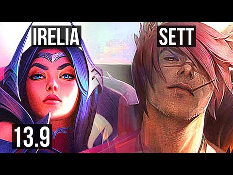 IRELIA vs SETT (MID) | 300+ games, Dominating | KR Master | 13.9
