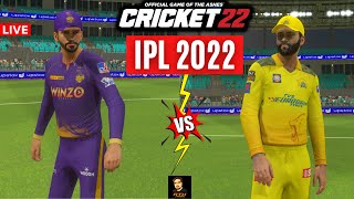 IPL 2022 KKR vs CSK - Cricket 22 Live - RtxVivek
