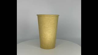 Papírový kelímek hnědý 330 ml, L (Ø 80 mm) [50 ks]