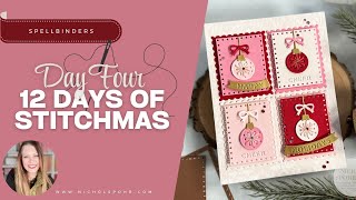 STITCHED Christmas Cards with Pink and Red Designs for 12 Days of Stitchmas