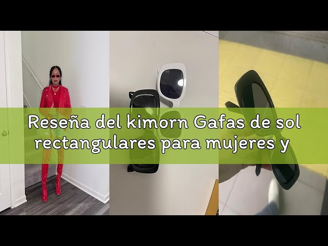 Vídeo relacionado con kimorn Polarizado Gafas de sol Hombre Retro Rectangulares metal Marco K0535 (Gris&Negro)