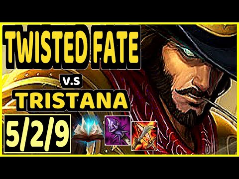 DOPA (APDO) (TWISTED FATE) vs TRISTANA - 5/2/9 KDA MID CHALLENGER GAMEPLAY - KR