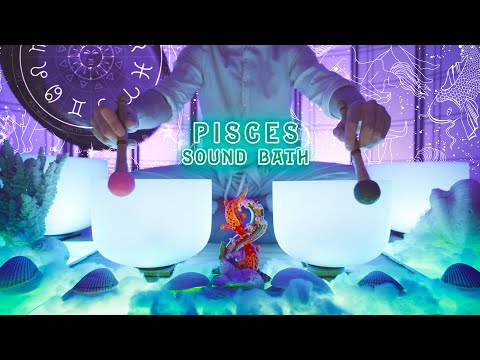 ♓️ Pisces Sound Bath 🐟 Astrology meditation music 🌊 Water Sign