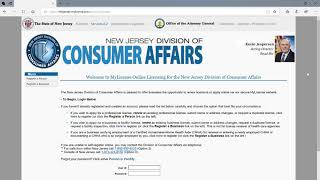 How to Register Online to the NJ Board of Nursing MyLicense Website as a Certified Home Health Aide