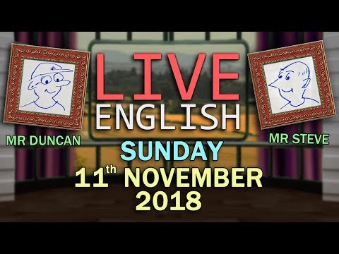 Live English Language Lesson - 11th November 2018 - Autumn - Bird Words + Phrases - Interactive Chat