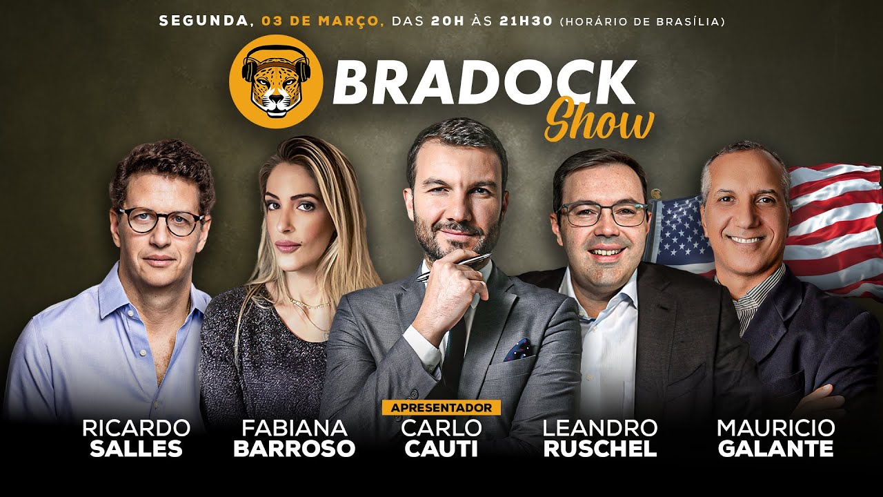 Bradock Show 03/03/25 – Carlo Cauti, Salles, Fabiana Barroso, Leandro Ruschel e Mauricio Galante