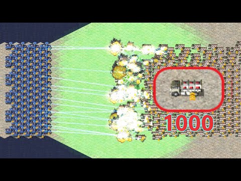Prism Tanks Barrage vs Elite Demolition Trucks - Red Alert 2