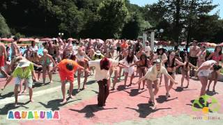 preview picture of video 'Flash mob v Aqualuni Terme Olimia, ste za ples tudi vi?'