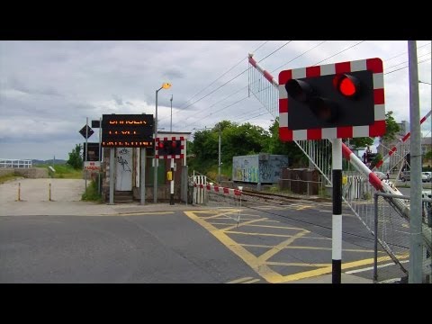 Railway Crossing at Merrion Gates, Dart Train number 8625