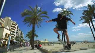 preview picture of video 'Kristian Lekang - The Driver skateboarding in Sunny Benidorm'
