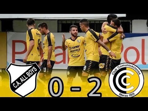 B Metro : ALL BOYS 0 - 2 COMUNICACIONES (Los Goles)
