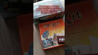 These great games I played this week!  (Board Games I Played This Week - 22.01.22) #SHORTS