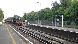 preview picture of video 'The Sherwood Forester no: 45321 passing through Redbridge Station 28/08/2013'