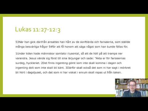 Följ mig 37 Lukas 11:37-12:3