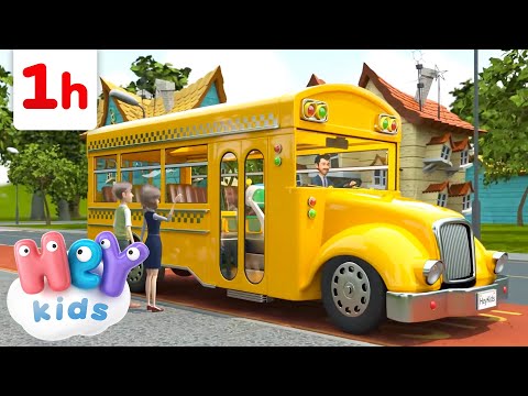 Le ruote del bus e Altre Canzoni per Bambini ! | 60 minuti | HeyKids Italiano | Canzone Dell'Autobus