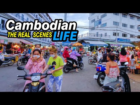 THE REAL STREET MARKET TOUR SCENES | Walking Tour at Tuol Sangke Market in PHNOM PENH City