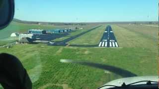 preview picture of video 'Captain Mike's perfect approach into False River Regional Airport  February 14, 2014'