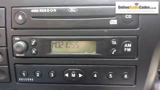 How To Find Your Ford Radio Code Serial From Display 3000/4000/4500/5000/6000/6006/7000