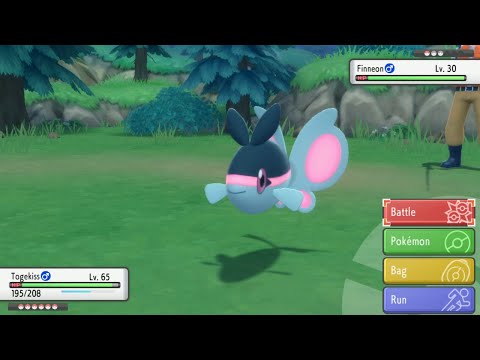 How to find a trainer with Finneon #134. Pokemon brilliant diamond & shining pearl BDSP