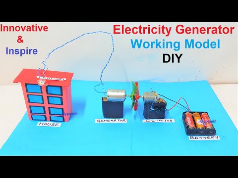 electric generator working model inspire award science project diy howtofunda craftpiller