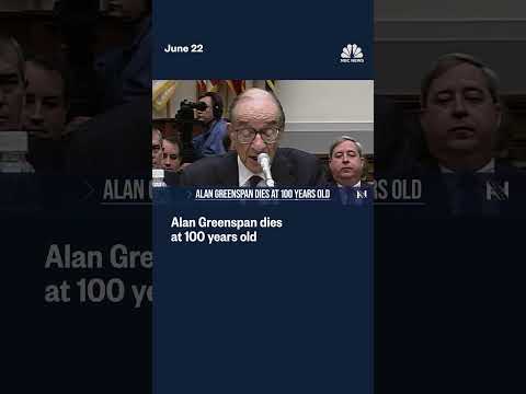 Alan Greenspan, influential Federal Reserve chairman, dies at 100
