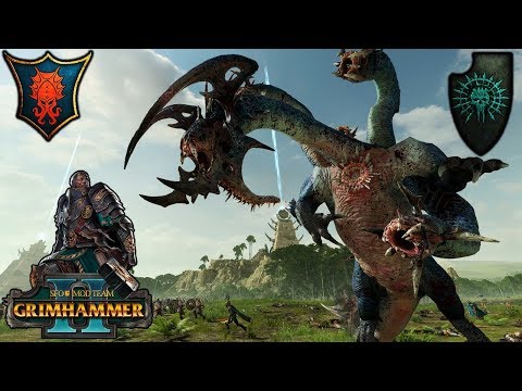 TERROR FROM THE DEEPS - Blessed Dread vs. Tzeentch SFO Grimhammer - Total War Warhammer 2