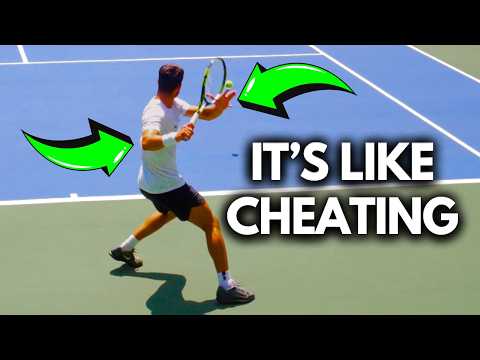 The Secret Behind Alcaraz’s Insane Forehand Power (Whip Like Technique)