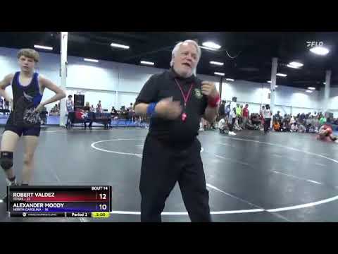 97 Lbs Round 5 (6 Team) - Robert Valdez, Texas Vs Alexander Moody, North Carolina 7a3b