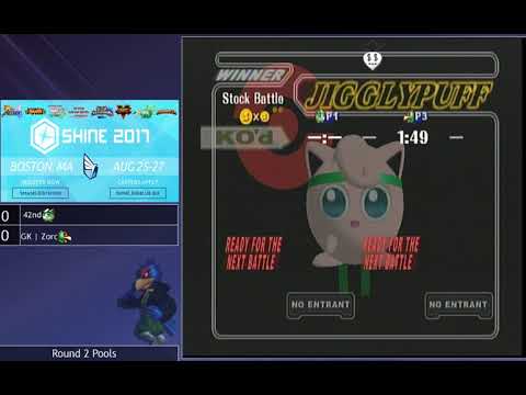 Shine 2017 SSBM - 42nd (Jigglypuff) vs. Zorc (Falco) - Melee Round 2 Pools