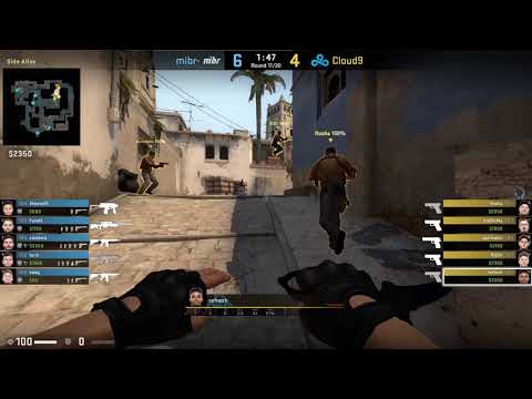 CS:GO POV Demo Cloud9 refrezh (29/17) vs MIBR (de_mirage)