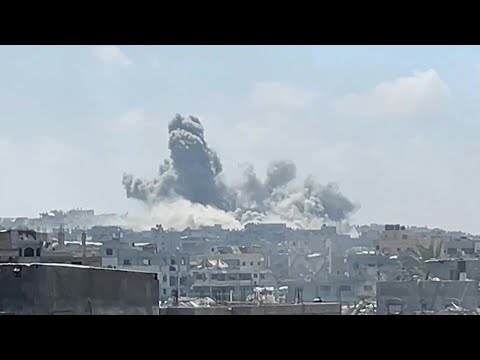 Heavy smoke billows over Gaza City following Israeli strike | AFP