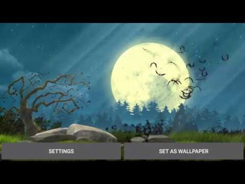 Bats live wallpaper Video