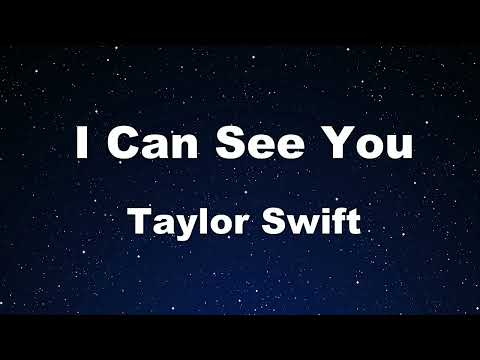 Karaoke♬ I Can See You - Taylor Swift 【No Guide Melody】 Instrumental, Lyric