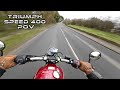 Ride On A Triumph Speed 400 POV Pure Riding Sounds