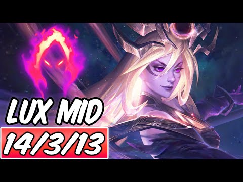 DARK HARVEST BURST FULL AP LUX MID GAMEPLAY - League of Legends