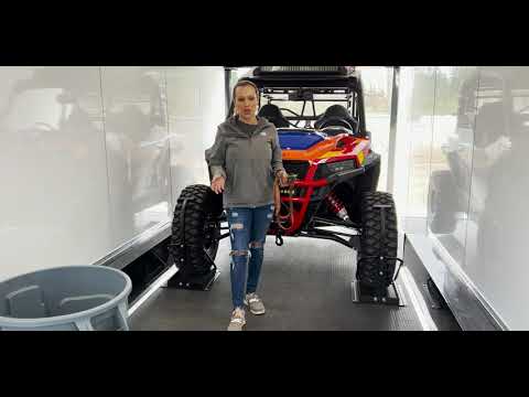 ATV Mighty Tite Tie-down System Enclosed Trailer Demo
